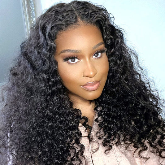 OQHAIR Loose Deep Wear & Go Wigs Loose Curly 7x5 Pre Cut HD Lace Closure Glueless Wigs On Sale