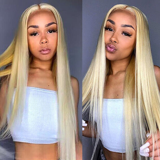 Pre-cut Lace Wig Straight Hair 613 Blonde Wear Go Glueless Wig 7x5 Lace Wig Preplucked with Natural Hairline
