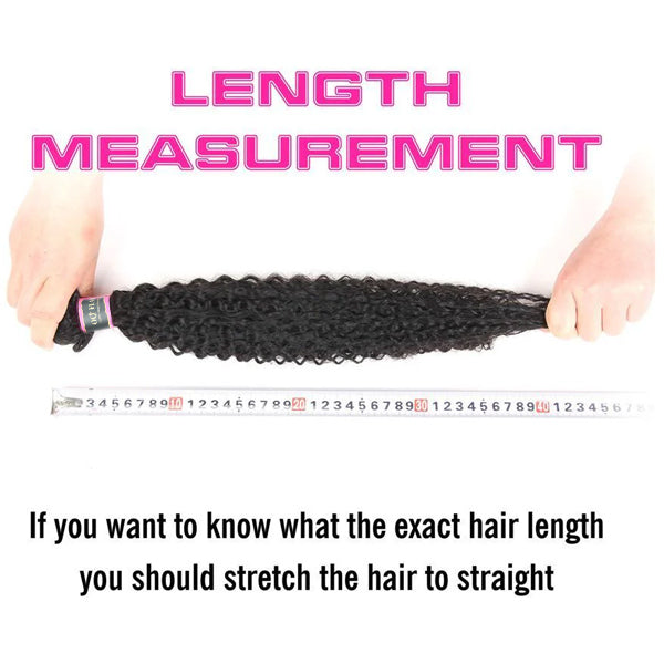 4 Bundles Water Wave Human Virgin Hair Natural Black