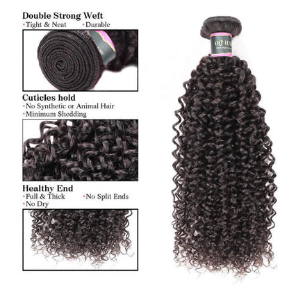 Kinky Curly Unprocessed Virgin Human Hair Bundles 1/3/4 Pcs