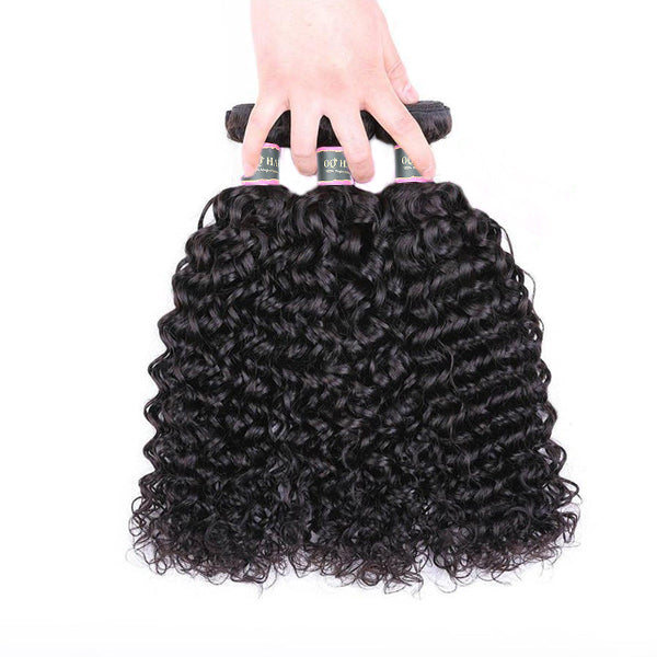 Water Wave Unprocessed Virgin Human Hair Bundles 1/3/4 Pcs