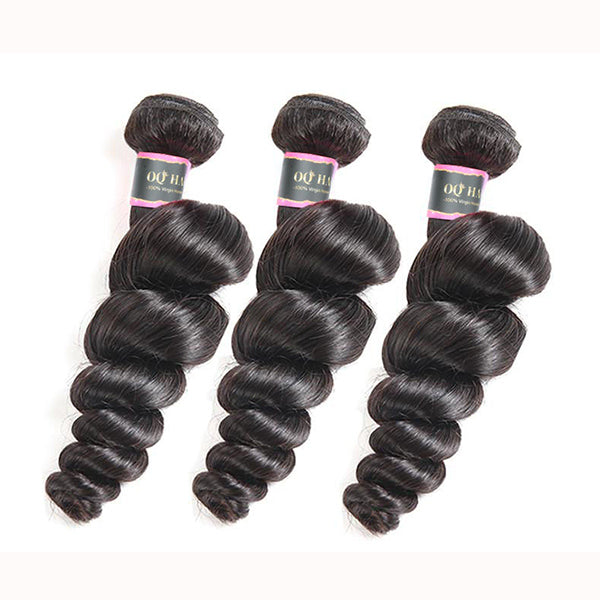 Loose Wave Unprocessed Virgin Human Hair Bundles 1/3/4 Pcs
