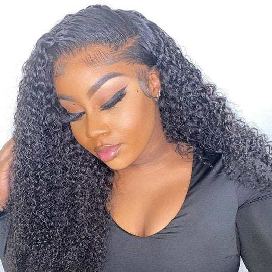 4 Bundles Kinky Curly Human Virgin Hair Natural Black