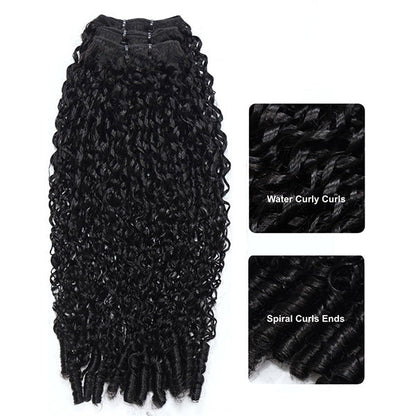 Burmese Curly Unprocessed Virgin Human Hair Bundles 1/3/4 Pcs