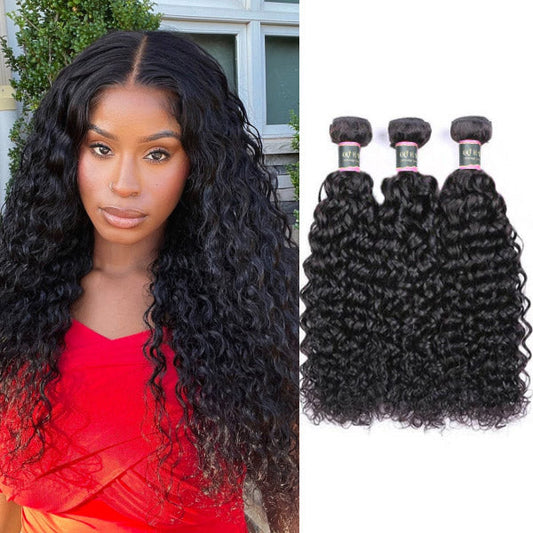 Water Wave Unprocessed Virgin Human Hair Bundles 1/3/4 Pcs