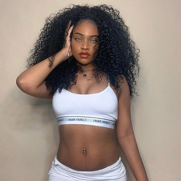 OQ HAIR Afro Curly Hair Invisi-Drawstring 360 Lace Glueless Wig Beginner Friendly