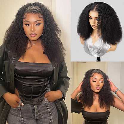 OQ HAIR Afro Curly Hair Invisi-Drawstring 360 Lace Glueless Wig Beginner Friendly