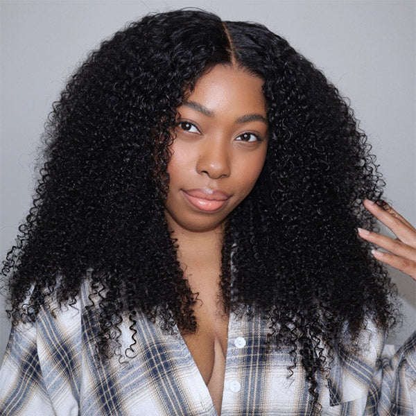 OQ HAIR Afro Curly Hair Invisi-Drawstring 360 Lace Glueless Wig Beginner Friendly