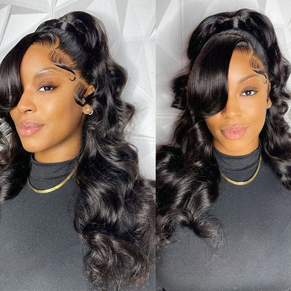 OQ HAIR Ocean Wave 360 Glueless Wig Bleached Knots With Invisi-Drawstring Adjustable Size