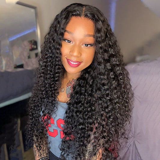 OQHAIR Water Wave Wear Go Wigs 7x5 HD Lace Real Glueless Lace Closure Wigs