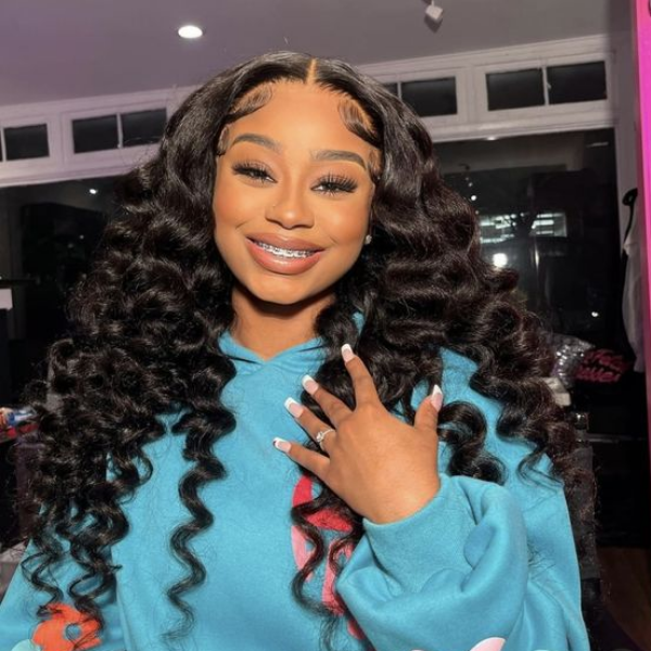 OQHAIR Wand Curl Wear Go Glueless Wig 7x5 HD Lace Pre Cut Lace 100% Glueless Wig Preplucked with Natural Hairline